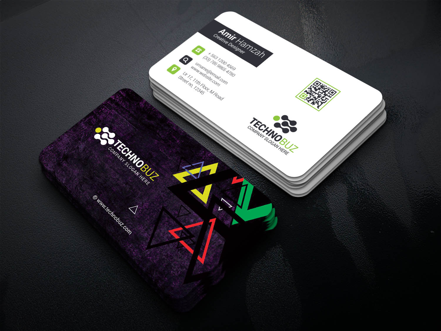 Erebus Professional Corporate Visiting Card Template