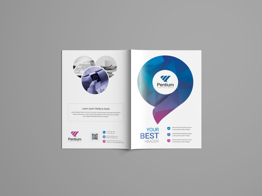 Polaris Professional Bi-Fold Brochure Template