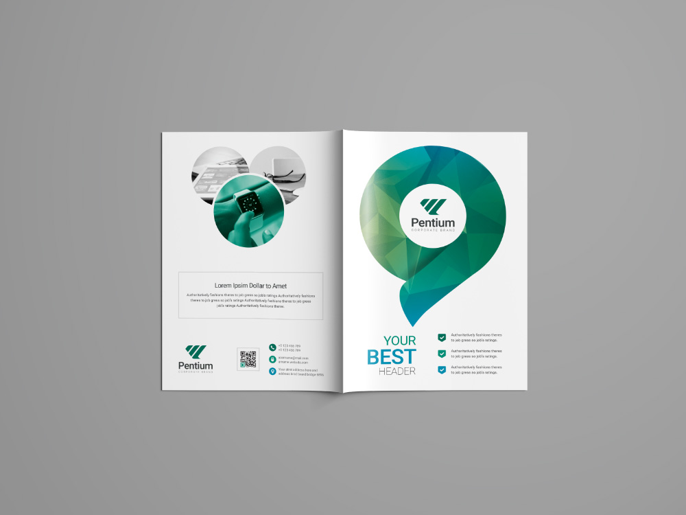 Polaris Professional Bi-Fold Brochure Template