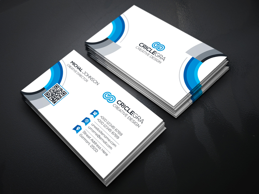 White Elegant Business Card Template