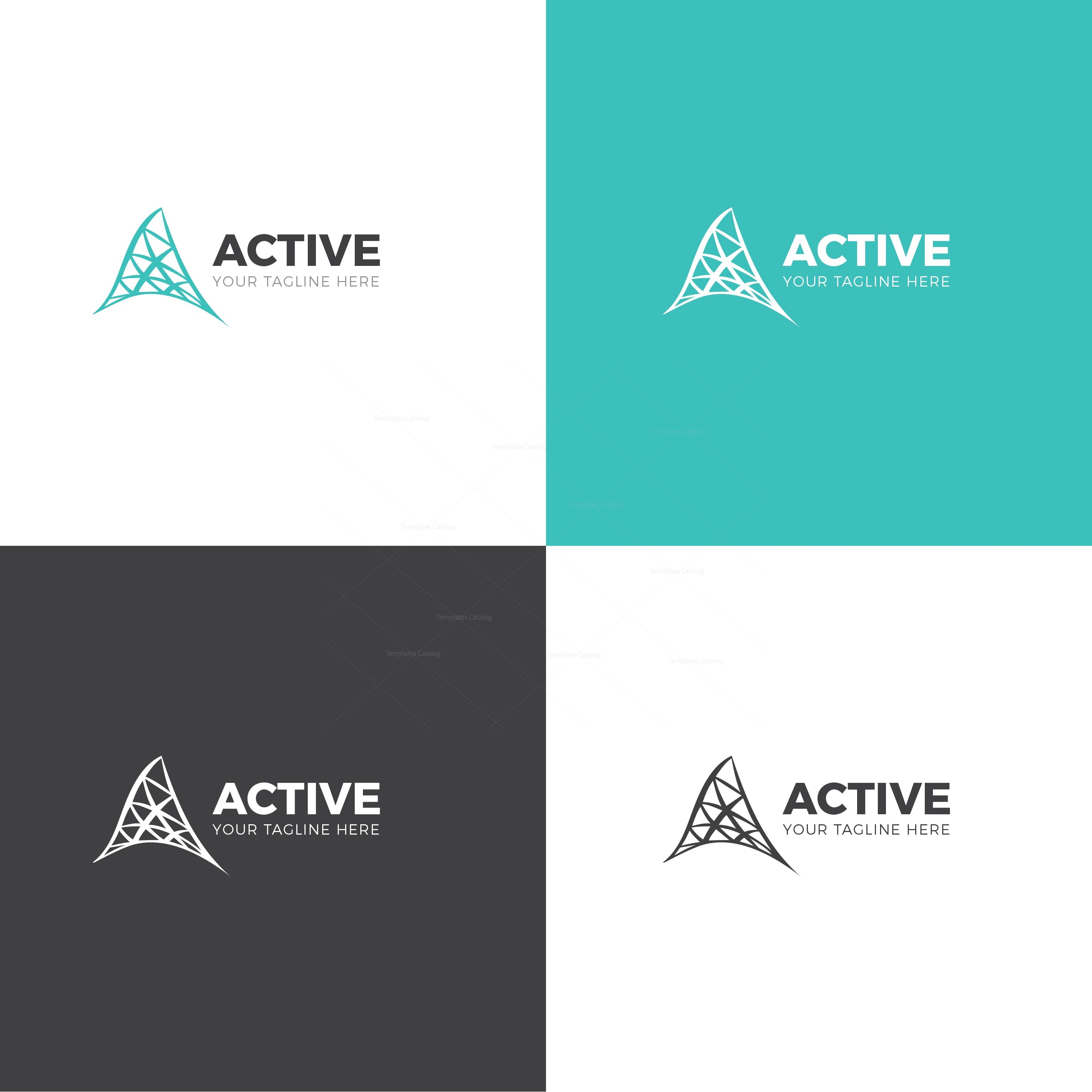 Active Corporate Logo Design Template