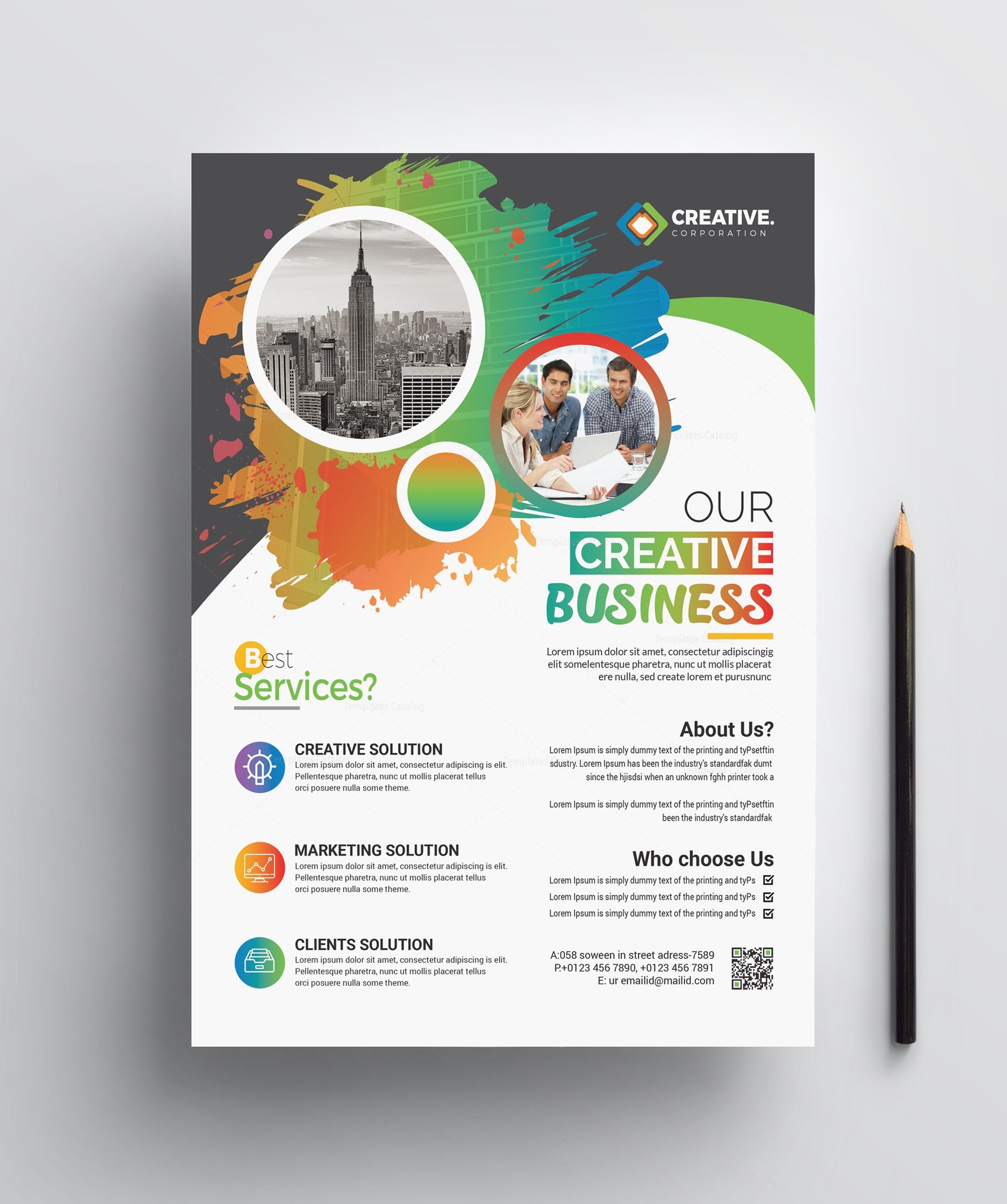 Colorful Print Flyer Template