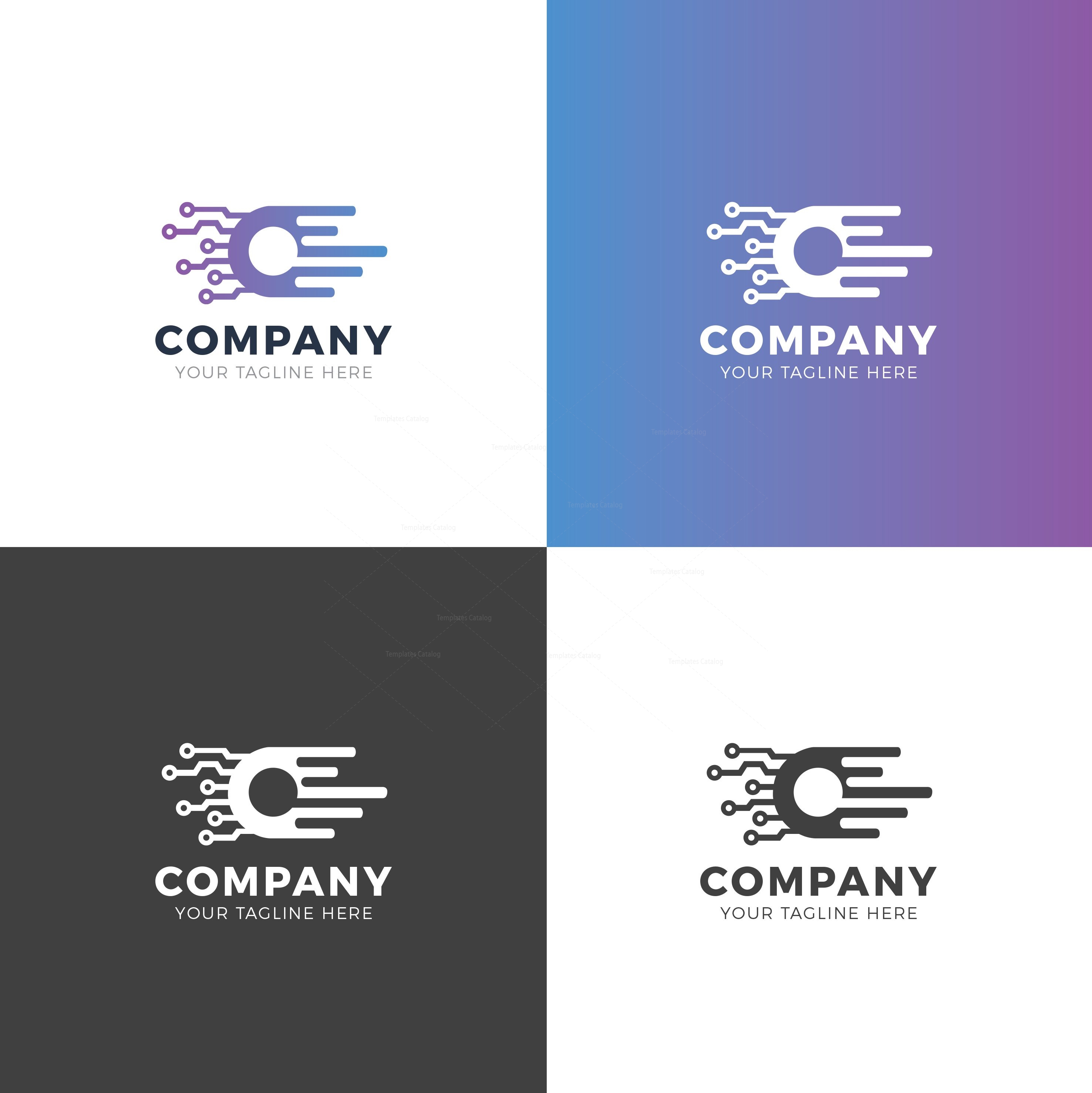 Connection Creative Logo Design Template