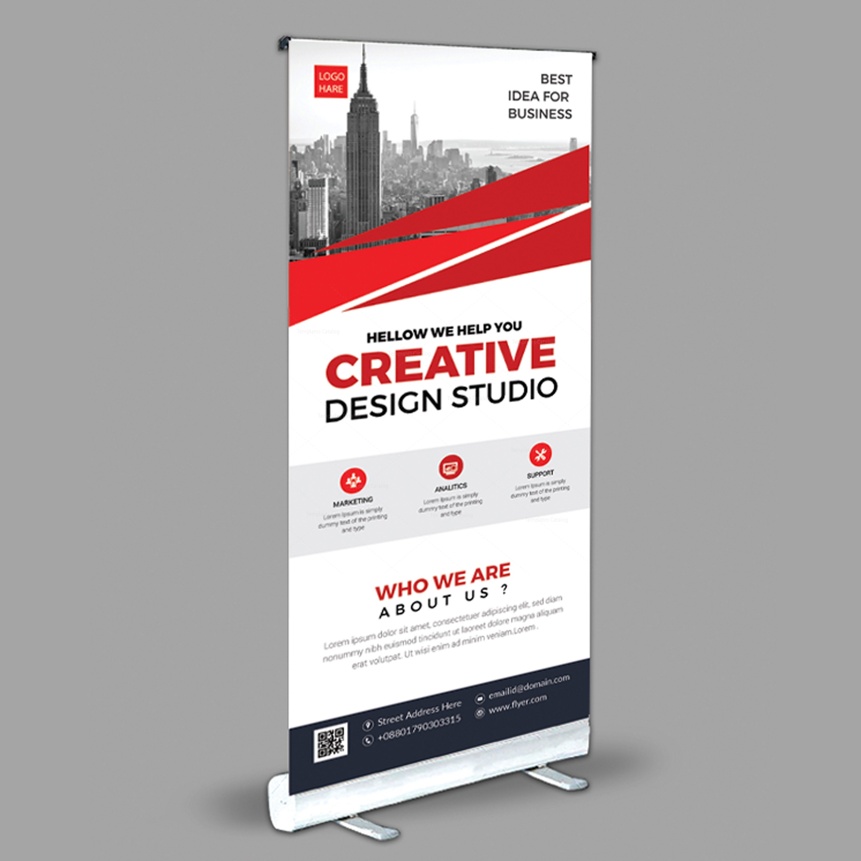 Creative Roll-Up Banner Design Template