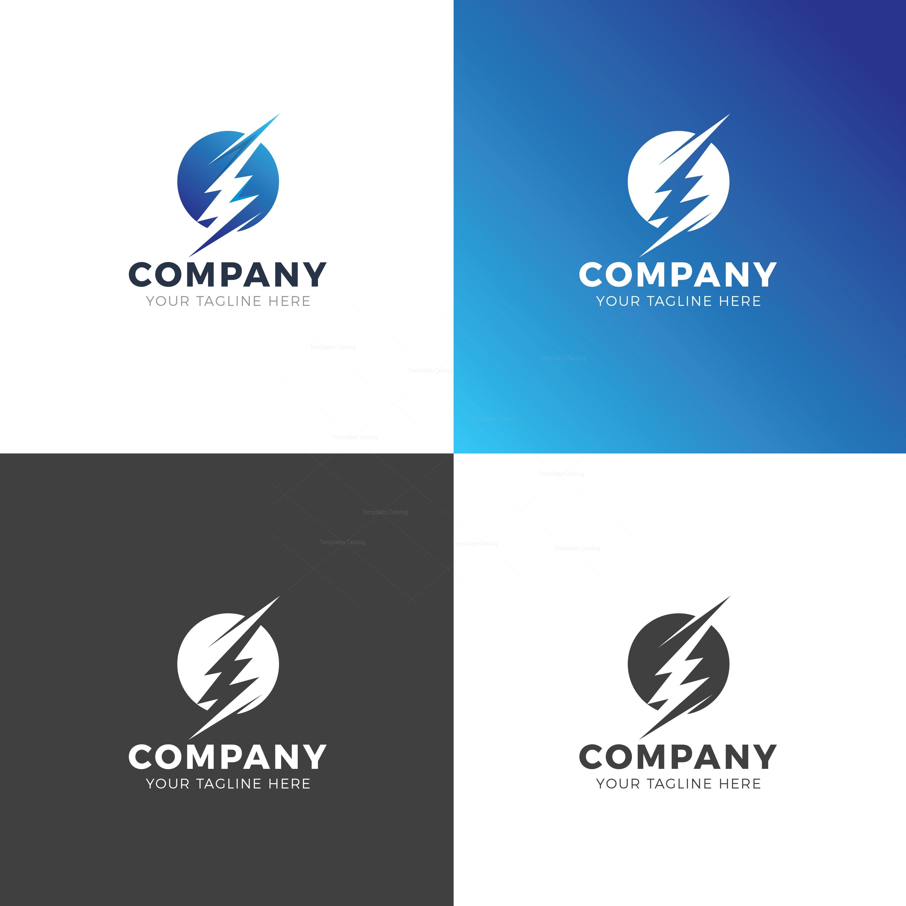 Lightning Professional Logo Design Template
