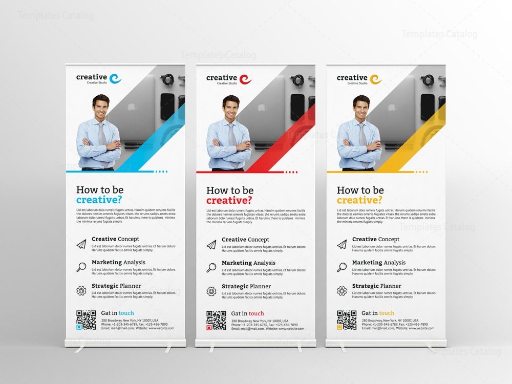 Modern Professional Roll-Up Banner Template