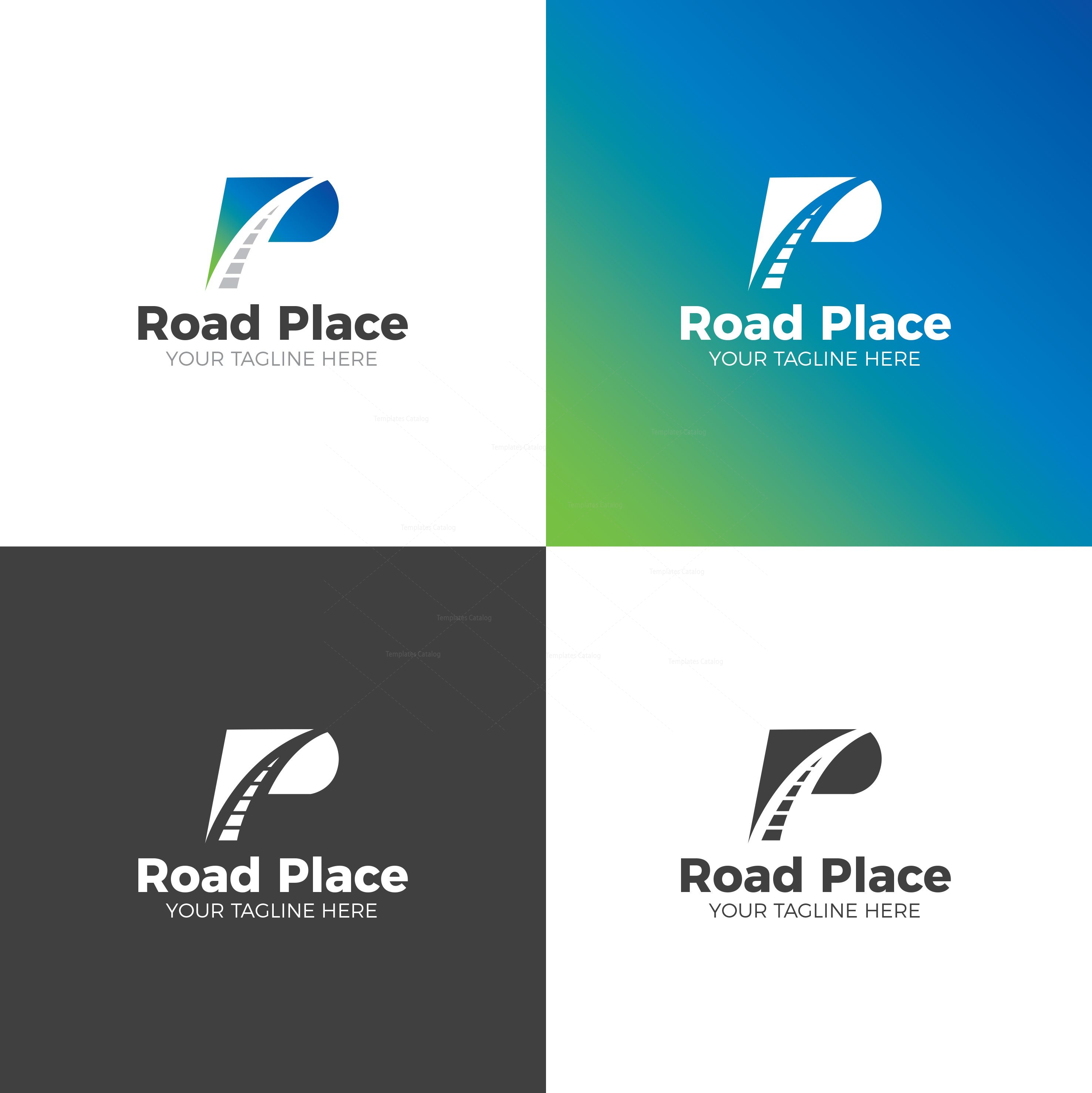 Road Place Creative Logo Design Template