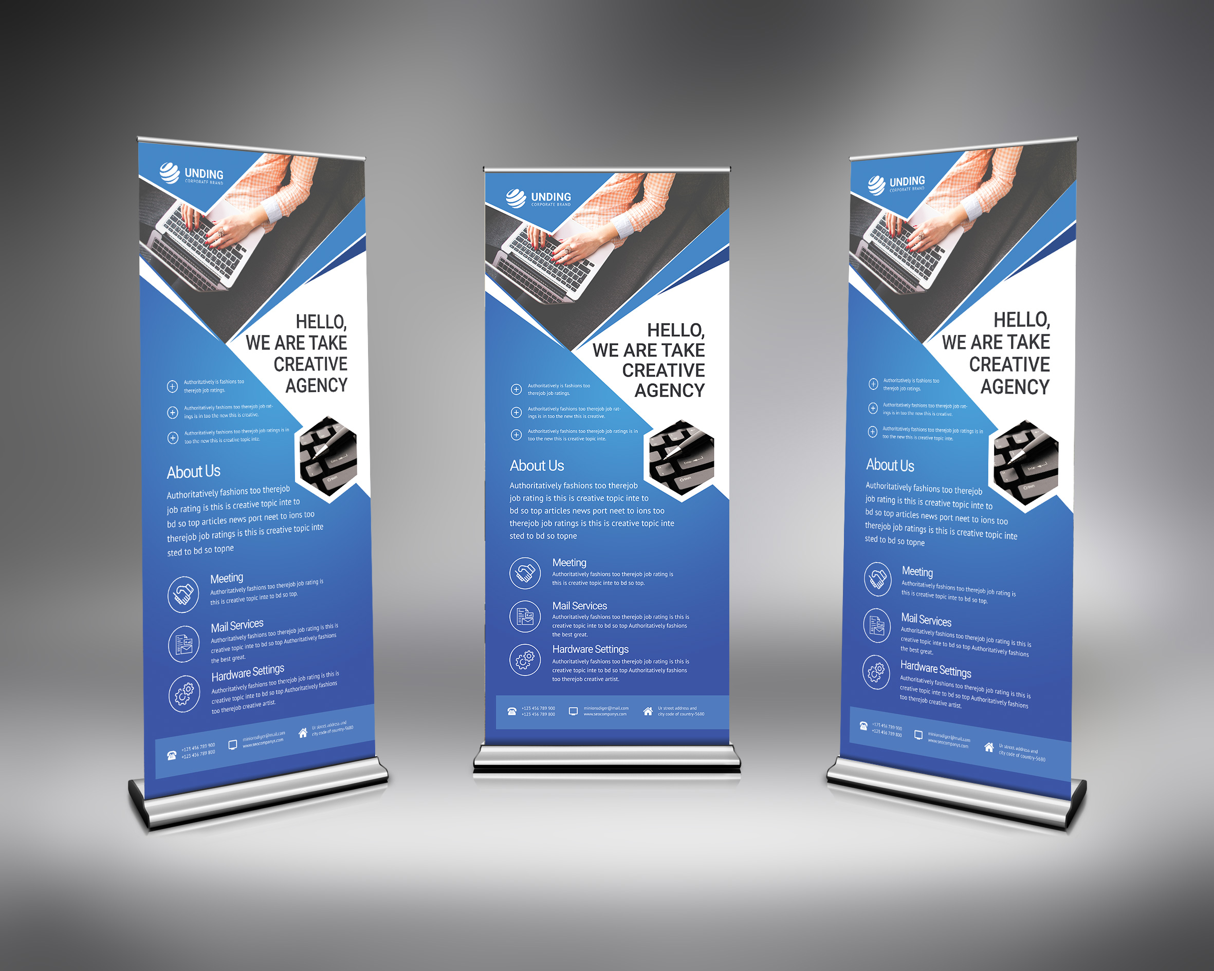 PSD Modern Roll Up Banner