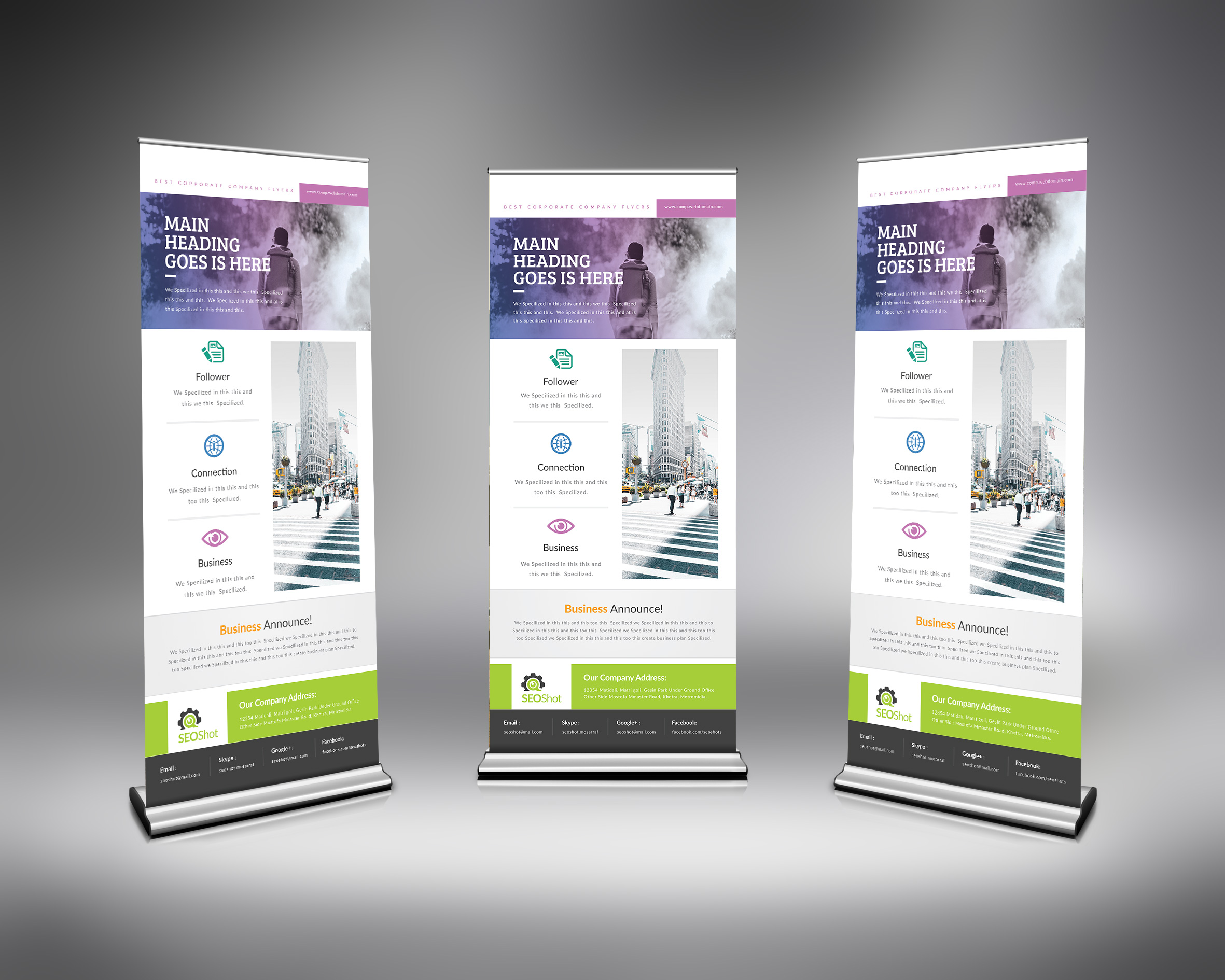 PSD Roll-Up Design Template