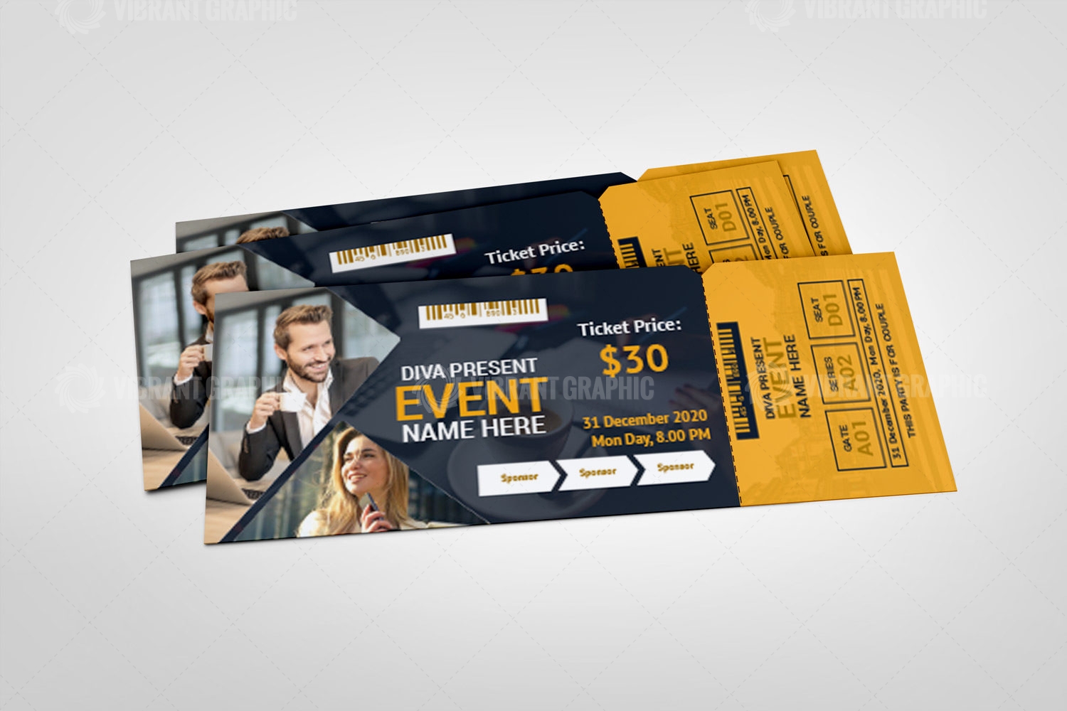 Modern Event Ticket