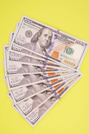 USA cash bills stock image